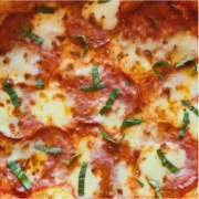 Pork and Fennel Salami Pizza 