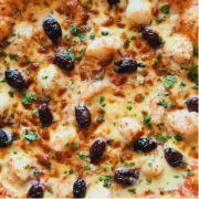 Prawn &amp; Olive Pizza 